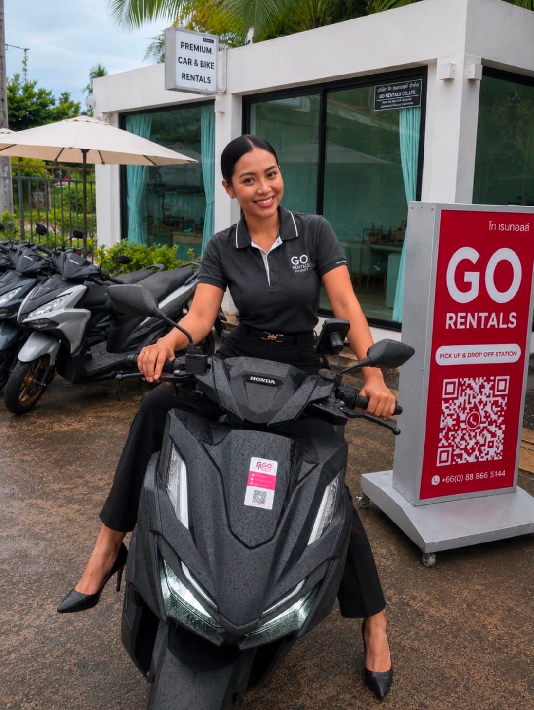 Go Rentals pick-up and drop-off station