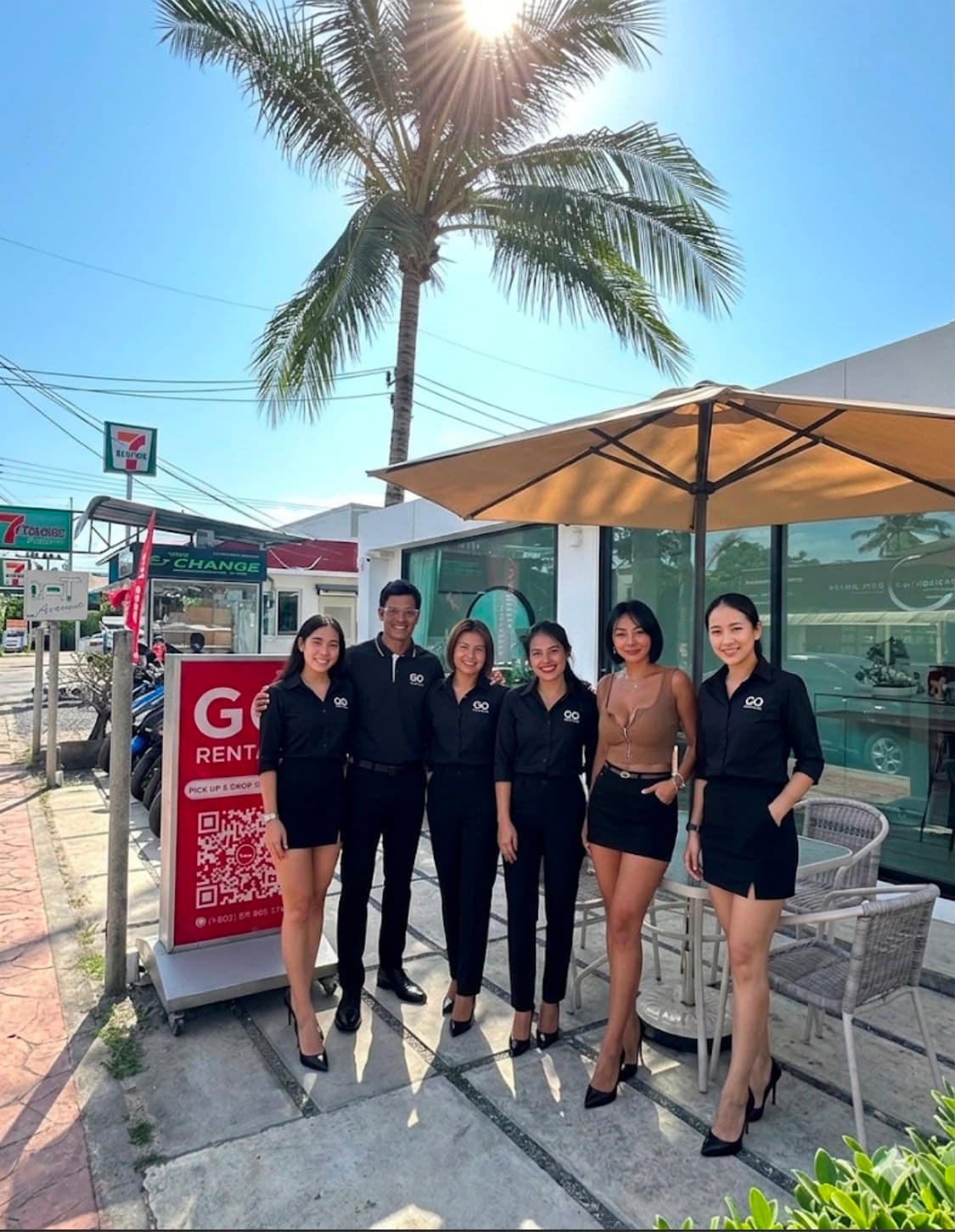 The Go Rentals team at the shop